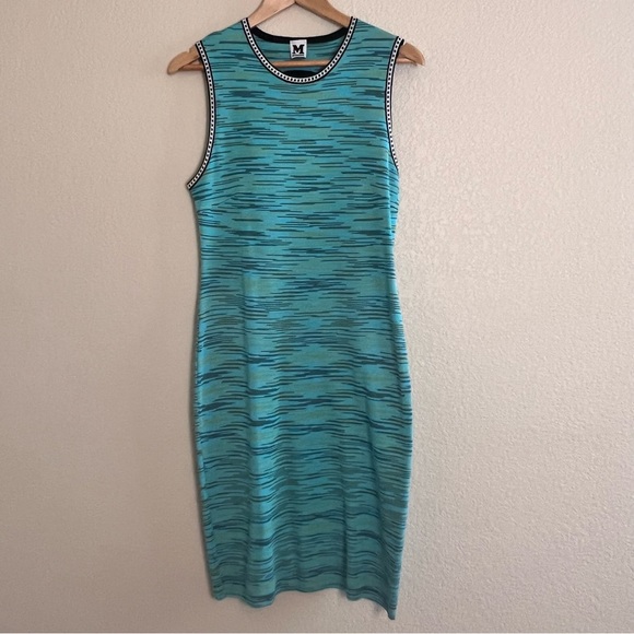 Missoni Dresses & Skirts - Missoni Teal Blue Key Hole Back Midi Dress EU Size 46 US Size 10